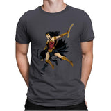 Saving the Batfleck Exclusive - Mens Premium T-Shirts RIPT Apparel Small / Heavy Metal
