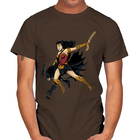 Saving the Batfleck Exclusive - Mens T-Shirts RIPT Apparel Small / Dark Chocolate