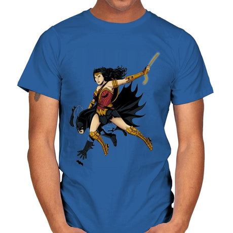 Saving the Batfleck Exclusive - Mens T-Shirts RIPT Apparel Small / Royal