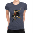 Saving the Batfleck Exclusive - Womens Premium T-Shirts RIPT Apparel Small / Indigo