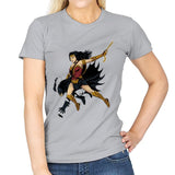 Saving the Batfleck Exclusive - Womens T-Shirts RIPT Apparel Small / Sport Grey