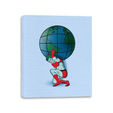 Saving the Planet - Canvas Wraps Canvas Wraps RIPT Apparel 11x14 / Baby Blue