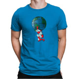 Saving the Planet - Mens Premium T-Shirts RIPT Apparel Small / Turqouise