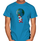 Saving the Planet - Mens T-Shirts RIPT Apparel Small / Sapphire