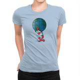Saving the Planet - Womens Premium T-Shirts RIPT Apparel Small / Cancun