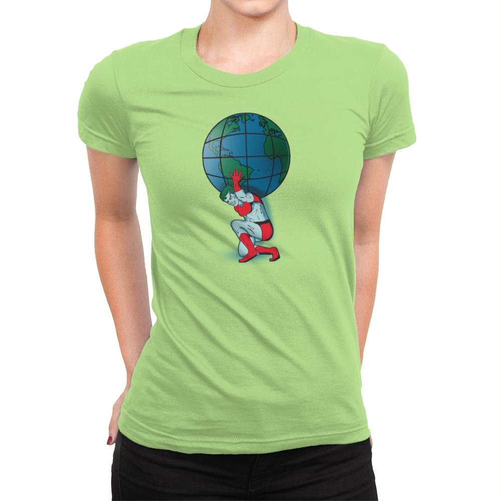 Saving the Planet - Womens Premium T-Shirts RIPT Apparel Small / Mint