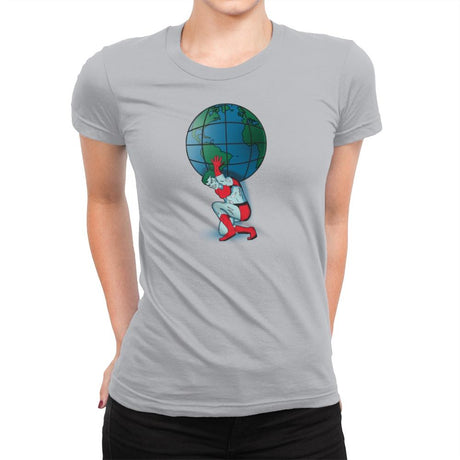 Saving the Planet - Womens Premium T-Shirts RIPT Apparel Small / Silver