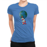 Saving the Planet - Womens Premium T-Shirts RIPT Apparel Small / Tahiti Blue