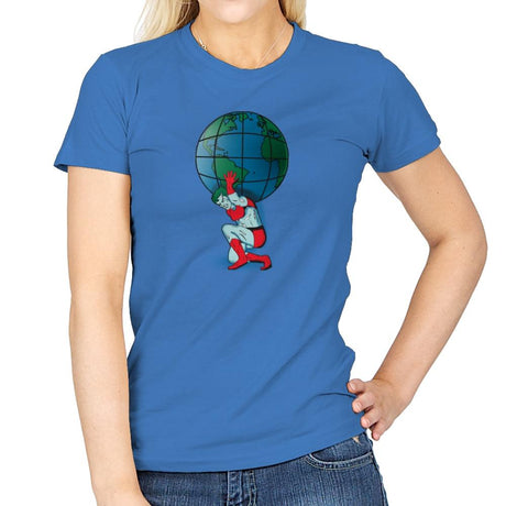 Saving the Planet - Womens T-Shirts RIPT Apparel Small / Iris