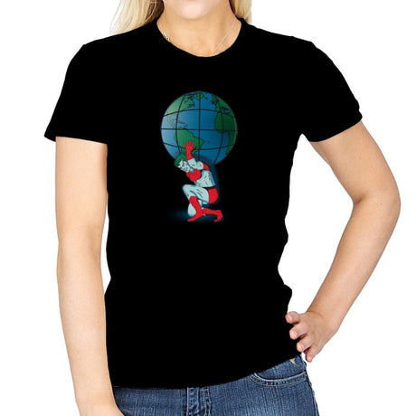 Saving the Planet - Womens T-Shirts RIPT Apparel Small / Navy