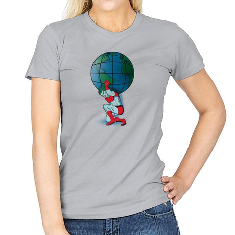Saving the Planet - Womens T-Shirts RIPT Apparel Small / Sport Grey