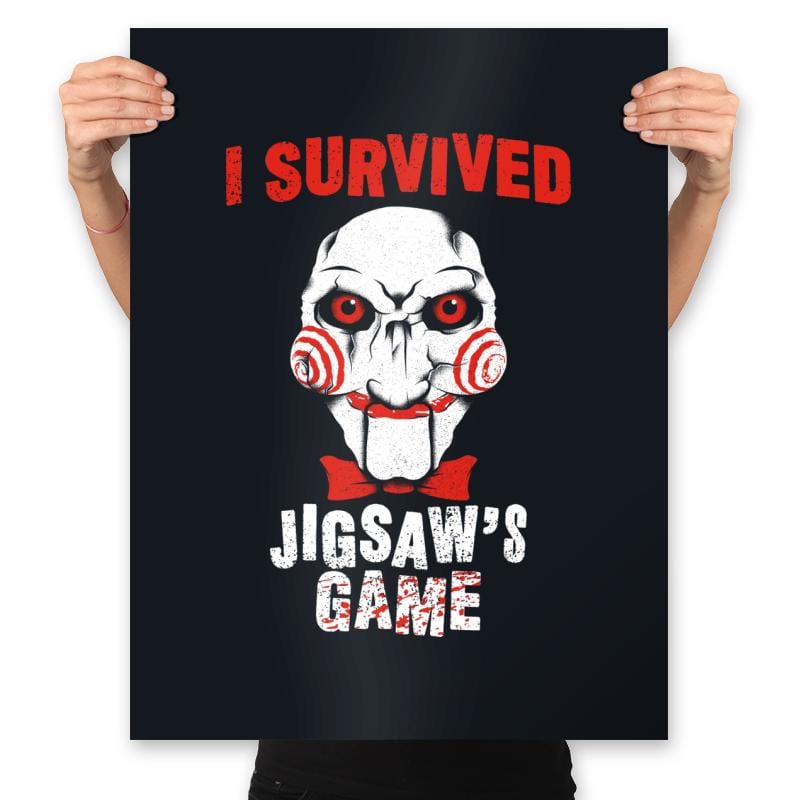 Saw Survivor - Prints Posters RIPT Apparel 18x24 / Black