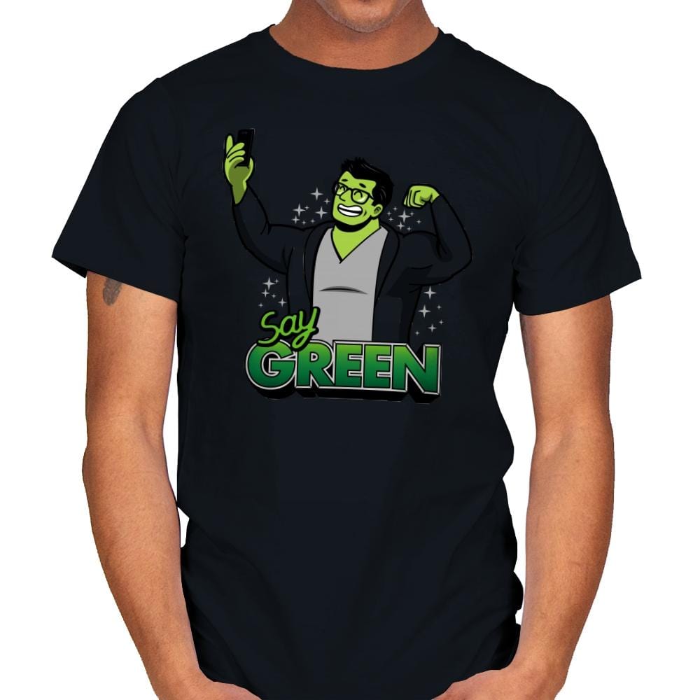 Say Green B - Mens T-Shirts RIPT Apparel Small / Black