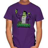 Say Green B - Mens T-Shirts RIPT Apparel Small / Purple