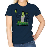 Say Green B - Womens T-Shirts RIPT Apparel Small / Navy