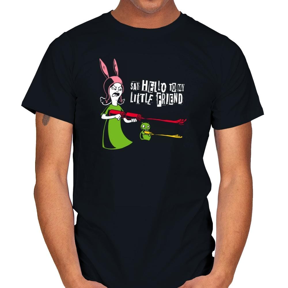 Say Hello to My Little Friend! Exclusive - Mens T-Shirts RIPT Apparel Small / Black
