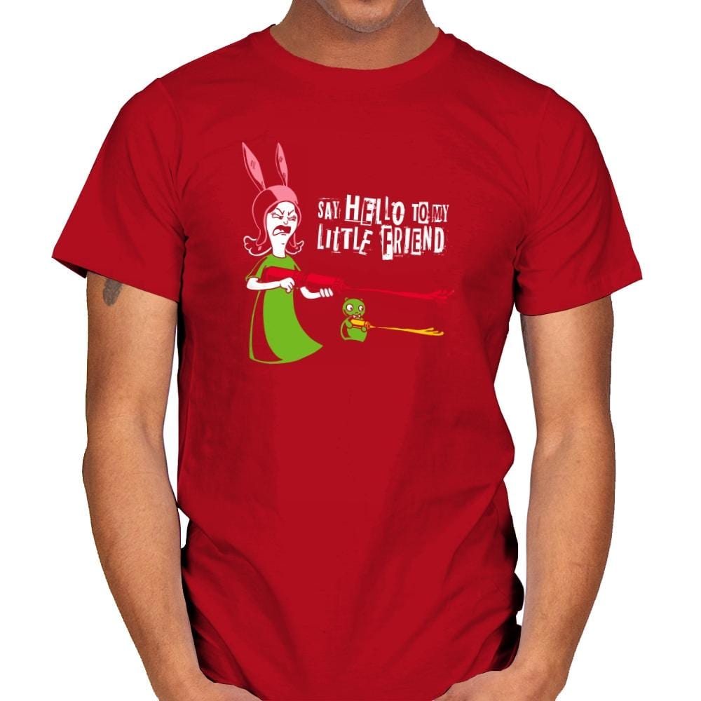 Say Hello to My Little Friend! Exclusive - Mens T-Shirts RIPT Apparel Small / Red