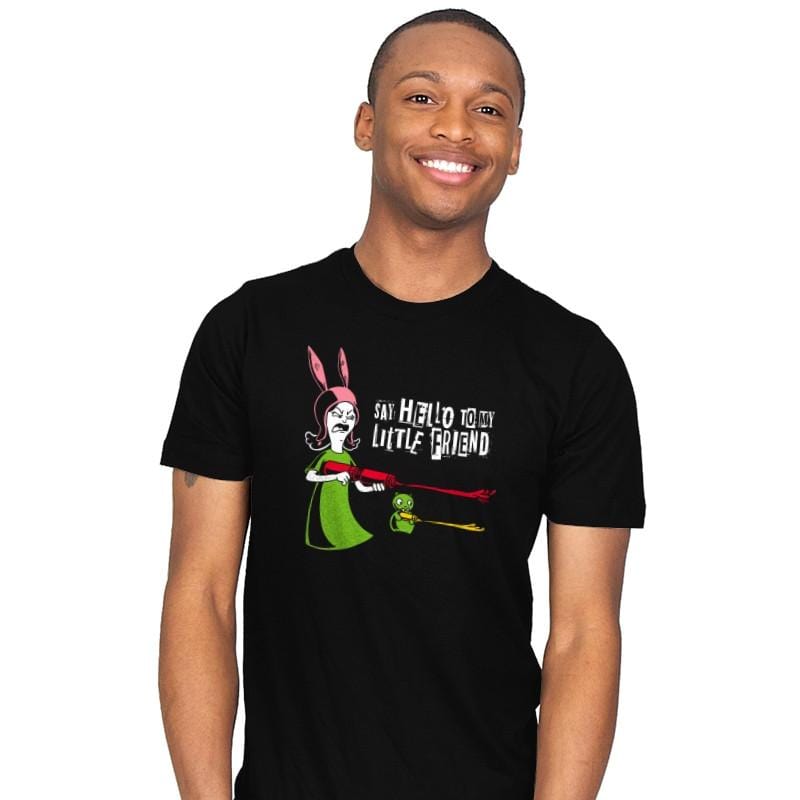 Say Hello to My Little Friend! - Mens T-Shirts RIPT Apparel Small / Black