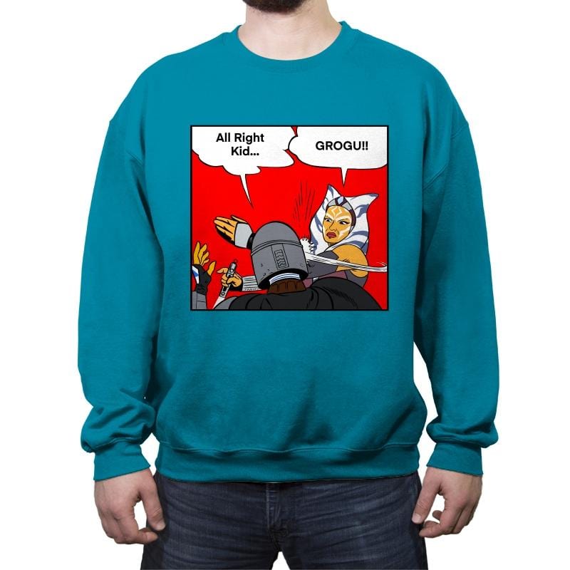 Say His Name! - Crew Neck Sweatshirt Crew Neck Sweatshirt RIPT Apparel Small / Antique Sapphire