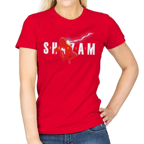 Say It - Womens T-Shirts RIPT Apparel Small / Red
