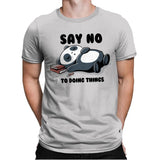Say No To Doing Things - Mens Premium T-Shirts RIPT Apparel Small / Light Grey