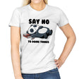 Say No - Womens T-Shirts RIPT Apparel Small / White