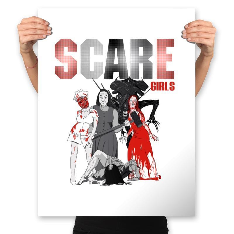 Scare Girls - Prints Posters RIPT Apparel 18x24 / White