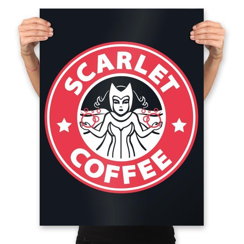 Scarlet Coffee - Prints Posters RIPT Apparel 18x24 / Black
