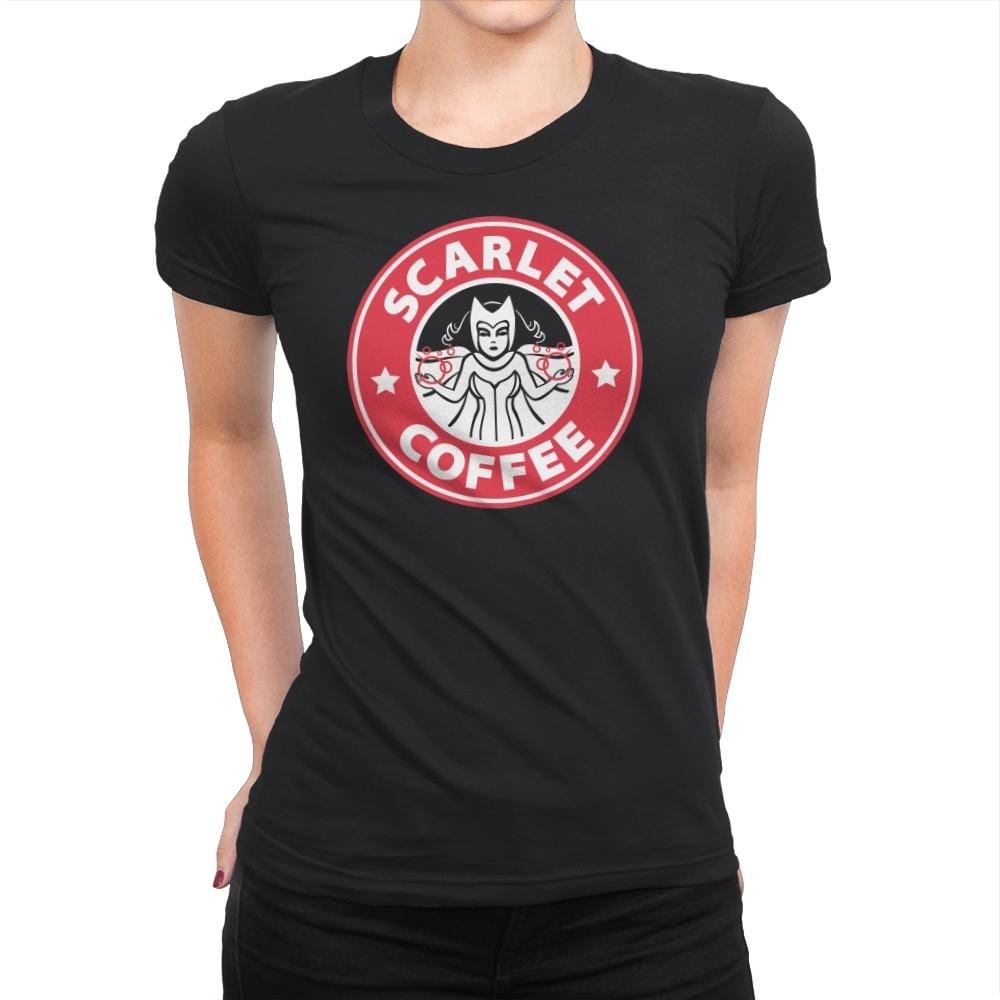 Scarlet Coffee - Womens Premium T-Shirts RIPT Apparel Small / Black