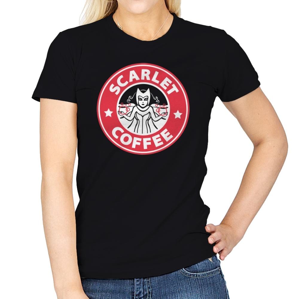 Scarlet Coffee - Womens T-Shirts RIPT Apparel Small / Black