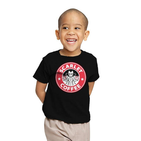 Scarlet Coffee - Youth T-Shirts RIPT Apparel X-small / Black