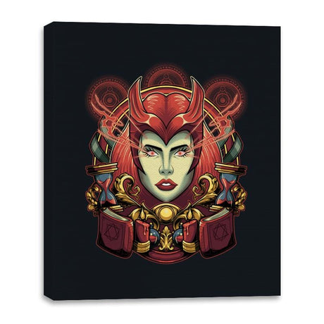 Scarlet Witch - Canvas Wraps Canvas Wraps RIPT Apparel 16x20 / Black