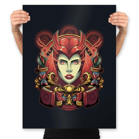 Scarlet Witch - Prints Posters RIPT Apparel 18x24 / Black