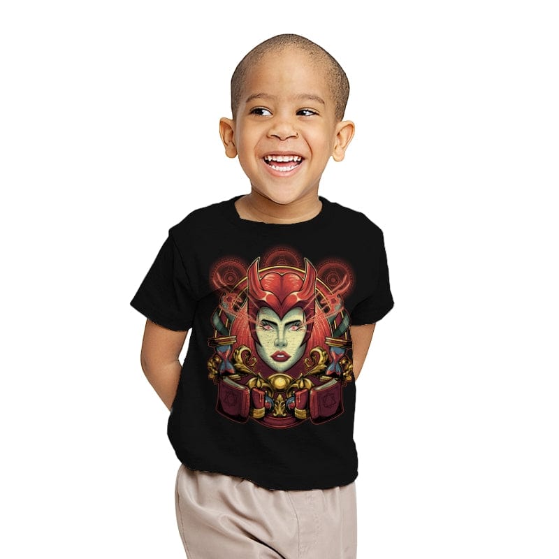 Scarlet Witch - Youth T-Shirts RIPT Apparel X-small / Black