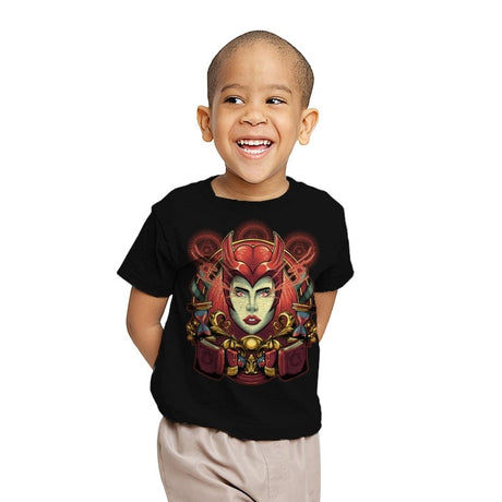 Scarlet Witch - Youth T-Shirts RIPT Apparel X-small / Black