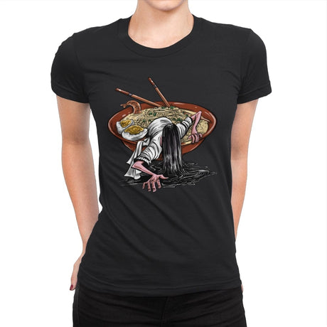 Scary Bowl - Womens Premium T-Shirts RIPT Apparel Small / Black