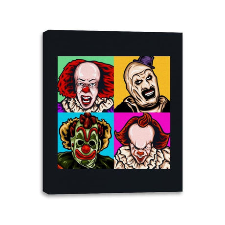 Scary Clown - Canvas Wraps Canvas Wraps RIPT Apparel 11x14 / Black
