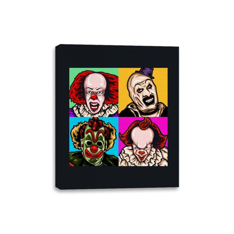 Scary Clown - Canvas Wraps Canvas Wraps RIPT Apparel 8x10 / Black