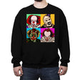 Scary Clown - Crew Neck Sweatshirt Crew Neck Sweatshirt RIPT Apparel Small / Black