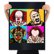 Scary Clown - Prints Posters RIPT Apparel 18x24 / Black