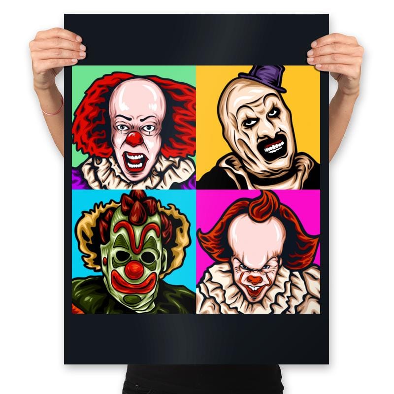 Scary Clown - Prints Posters RIPT Apparel 18x24 / Black