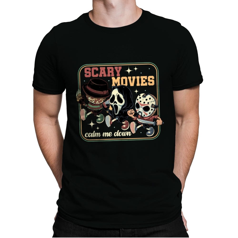 Scary Movies - Mens Premium T-Shirts RIPT Apparel Small / Black
