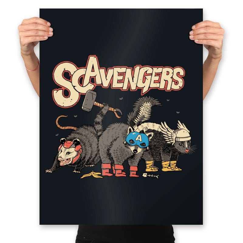 Scavengers Assemble! - Prints Posters RIPT Apparel 18x24 / Black