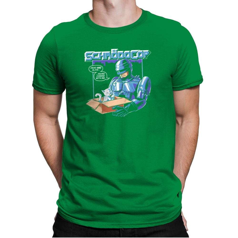 SchrödoCop Exclusive - Mens Premium T-Shirts RIPT Apparel Small / Kelly Green