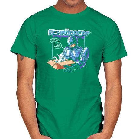 SchrödoCop Exclusive - Mens T-Shirts RIPT Apparel Small / Kelly Green