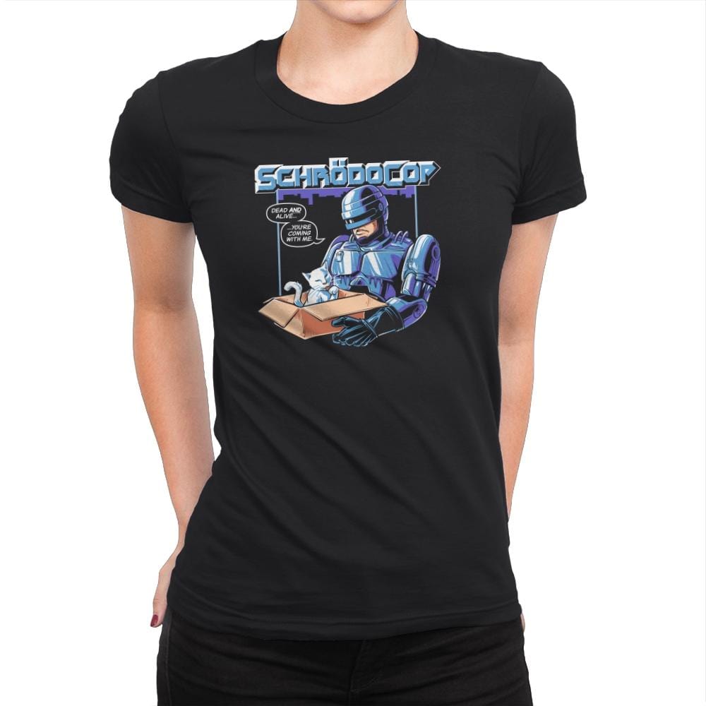 SchrödoCop Exclusive - Womens Premium T-Shirts RIPT Apparel Small / Black