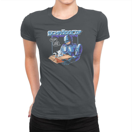 SchrödoCop Exclusive - Womens Premium T-Shirts RIPT Apparel Small / Heavy Metal