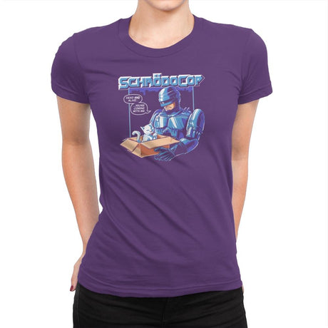 SchrödoCop Exclusive - Womens Premium T-Shirts RIPT Apparel Small / Purple Rush