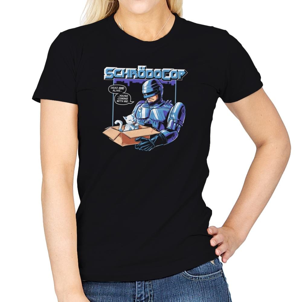 SchrödoCop Exclusive - Womens T-Shirts RIPT Apparel Small / Black