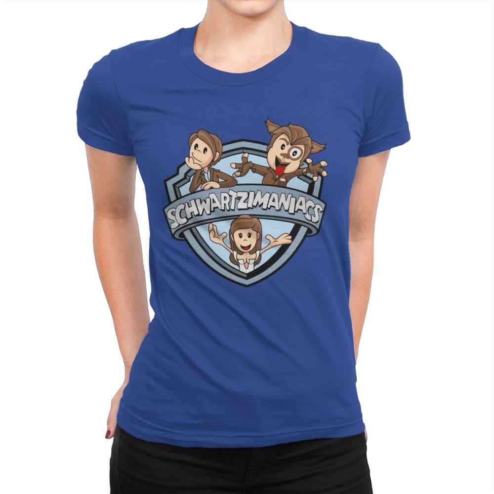Schwartzimaniacs (Light Side) - Womens Premium T-Shirts RIPT Apparel Small / Royal